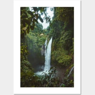 Vacation Home Serene Jungle Waterfall Posters and Art